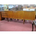 McIntosh Teak Sideboard, circa 1970's with circular pull handles to central cupboard doors, full