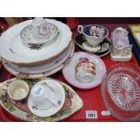 Kaiser Cabinet Cup and Saucer, XIX Century English example, Meisson hand painted plates, Coalport