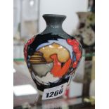 A Moorcroft Pottery Vase, painted in the 'Brave Sir Robin' design, by Vicky Lovatt, shape 03/4, 10cm