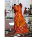 Anita Harris Figure 'Collie Dog', gold signed, 13cm high.