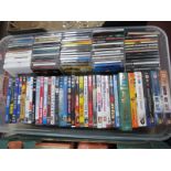 Assorted DVD's and CD's, including Life On Mars & Ashes To Ashes boxsets, comedy, etc :- One Box