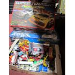 Scalextric - Two Boxed Part Sets (spares or repair); also a box of Corgi, Matchbox, Wenlock