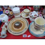 Shelley Posy Ring, Wedgwood lidded jar, Mason's jug, Dux dog, Paragon cup and saucer, etc:- One