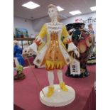 A Coalport Millennium Ball Series Limited Edition Figurine 'Sun', 218/2500, 26cm high, boxed with