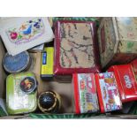 Postcards, Tins, Dominoes, Russian Dolls, etc:- One Box