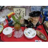 A Royal Doulton 'Lobster Man' Character Jug, 'Spring' cup and saucer, Guiness Toucan clock,