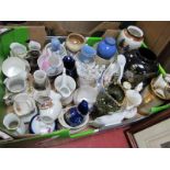 Crested Ware, pottery jugs, other ceramics:- One Box