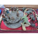 Sculptures - Knights of the Round Table, resin lizard, spider, scorpion, etc.