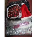 A Large Quantity of Christmas Decorations.