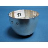 A Hallmarked Silver Tumbler Cup, C.J Vander, London 1974, of plain form with feature hallmarks, 6.