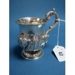 A Decorative Hallmarked Silver Mug, IET(?), London 1836, of baluster form detailed in high relief