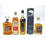 Whisky - Canadian Club Classic Aged 12 Years, Glen Kella Manx Whiskey, Greenwich Meridian 2000,