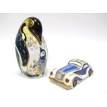 A Royal Crown Derby Paperweight 'Car', from The Treasures of Childhood Collection, no stopper,