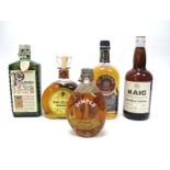 Whisky - John Haig & Co Dimple Whisky, 70d proof, small size, John Haig & Co Gold Label Blended