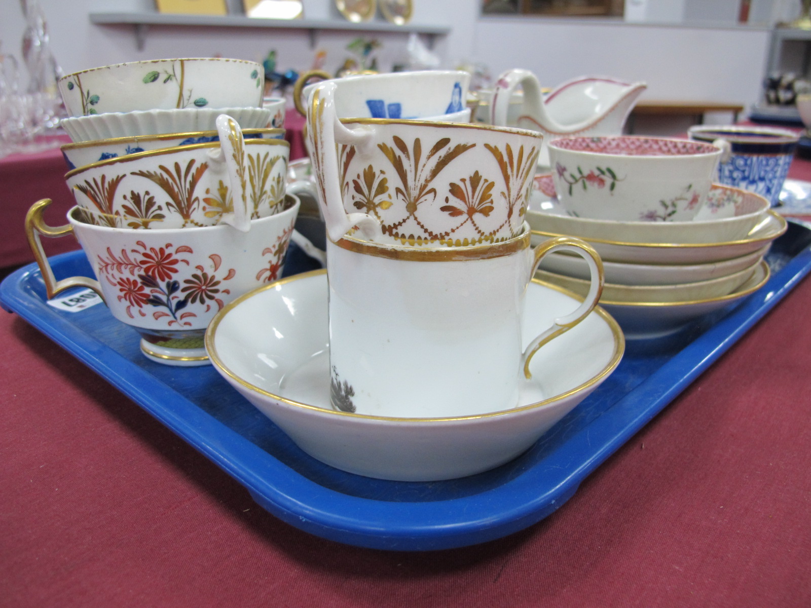 A Collection of Mainly English Tea Ware, some decorated in the chinoiserie style, including a - Image 3 of 5