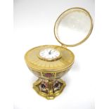 A Royal Crown Derby Porcelain Millennium Globe Clock, in Imari pattern 1128cm made for Sinclair's