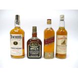 Whisky - Teacher's Highland Cream Scotch Whisky, 1 litre, 40% Proof, Bell's Royal Reserve Blended
