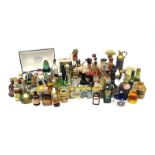 A Large Assortment of Miniatures - including spirits, liqueurs and novelty items, boxed, Royal