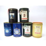 Whisky - Six Bell's Commemorative Bell Decanters, including for Christmas's 1989 & 1991, Year Of The