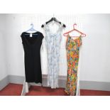 A c.1980's Vintage Liberty Slip Dress, in floral print chiffon with shoestring straps (size 14); a