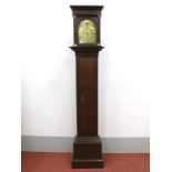 An Early XVIII Century Oak Thirty Hour Longcase Clock, the brass dial inscribed "John Chamberlain,