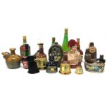 A Mixed Assortment of Spirits & Liqueurs - Including, Metaxa, Creme de Menthe, novelty, Napoleon