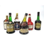 Spirits - Prince Hubert Cognac, Saint-Vivant Armagnac, Cointreau, Sherry, British Navy Pusser's Rum,