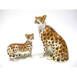 A Royal Crown Derby Paperweight 'Leopardess' a Signature edition of 950 for Goviers, gold stopper,