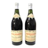 Wine - Lupe-Cholet & Co. 1955, two bottles.