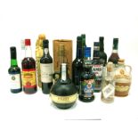 A Mixed Assortment of Spirits & Liqueurs - Including, Lamb's rum, Noilly Prat, Taylor's port,