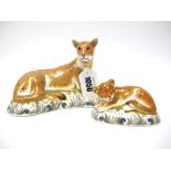 A Royal Crown Derby Paperweight ' Lioness', a Signature edition of 950 for Goviers, gold stopper,