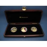 A Westminster Issue The Douglas Bader Centenary Gold Three Coin Set, Guernsey Five Pounds 2010 '