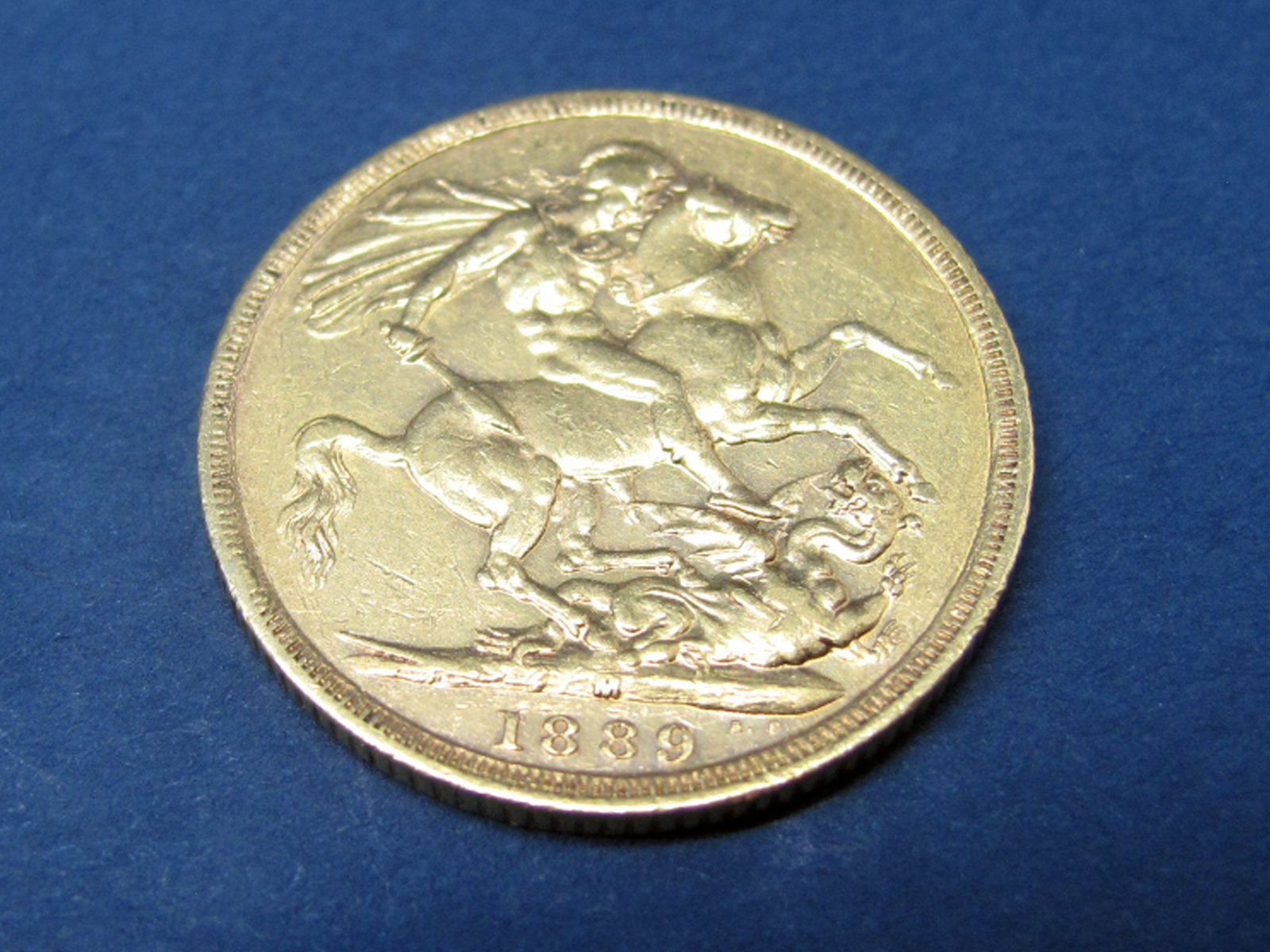 Queen Victoria Jubilee Head Gold Sovereign, 1889 'M', accompanied by Westminster C.O.A., (8.0g). - Image 2 of 3