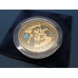 The Royal Mint Countdown to London 2012, 2010 Gold Proof Five Pounds Coin, .9167 AU, weight 39.