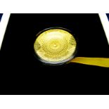 Solomon Islands TAJ Mahal 2020, Fifty Dollar Gold Reverse Proof Coin, .999 gold, 100g, diameter