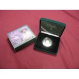 The Royal Mint 2000 Queen Elizabeth The Queen Mother Silver Piedfort Centenary Crown, accompanied by