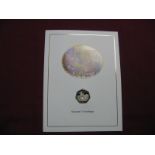 A Pobjoy Mint Gibraltar Christmas Fifty Pence Coin 1998, 'Santa Chimney', carded with envelope,