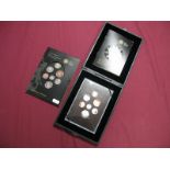 Two Royal Mint UK 2008 Coin Sets, comprising of Royal Shield of Arms Proof Collection, certified No.