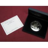 The 65th Anniversary of VE Day 2010 Silver Britannia 5oz Proof Coin, .925 silver, diameter 65 mm,