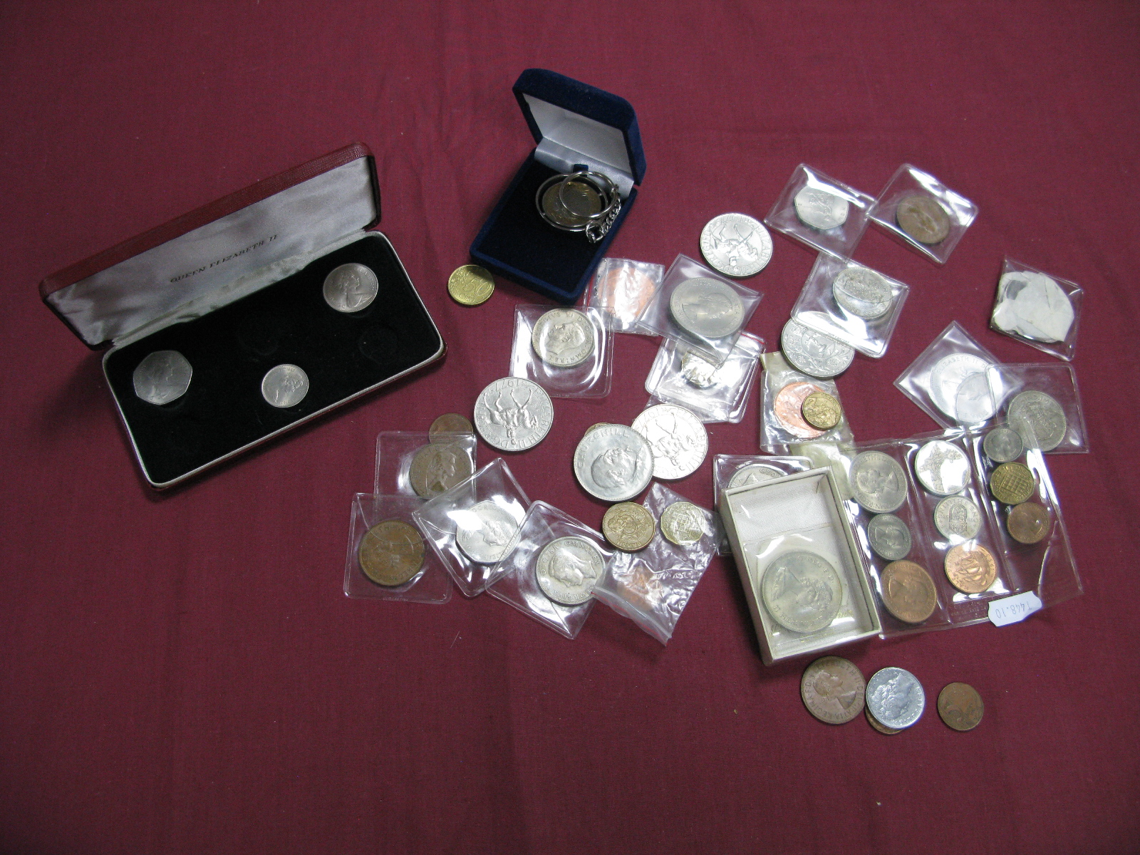 A Collection of Mainly G.B. Pre-Decimal Coins, to include Commonwealth Crowns, QEII UK 1953 Nine