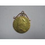 George III Guinea 1788, applied pendant mount (8.8g)