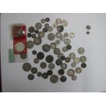 An Interesting Collection of Mainly Silver Coins, to include Newfoundland 20 cents 1896,Swiss 2