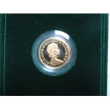 The Royal Mint 1980 Proof Gold Sovereign, accompanied by literature, cased.