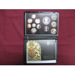 The Royal Mint 2009 UK Proof Coin Set, twelve coins including The Kew Gardens fifty pence coin,