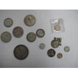 A Collection of Silver Coins, to include George V Crown 1935, Eire Two Shillings 1928, Australia One