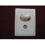 A Pobjoy Mint Isle of Man Christmas Fifty Pence Coin 1998, 'Christmas Pudding', carded with