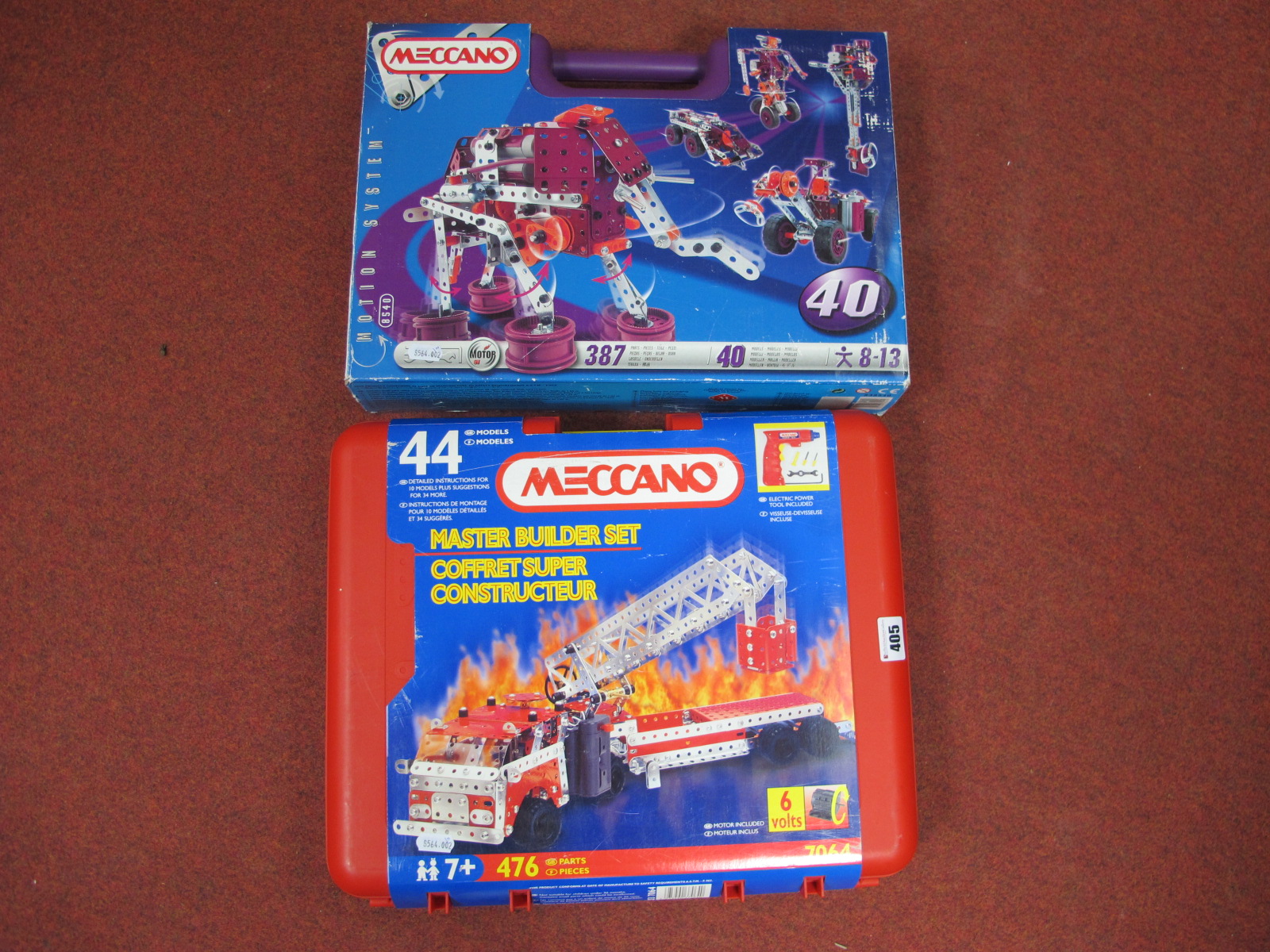 Two Modern Meccano Sets No 44 and No 40, both appear unopened.