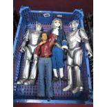 Four Modern Doctor Who 12" Plastic Figures, including two Cybermen all loose.