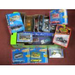 Eighteen Diecast Model Vehicles by ERTL, Road Champs, including ERTL 68' GTO, 1955 Chevy Cameo