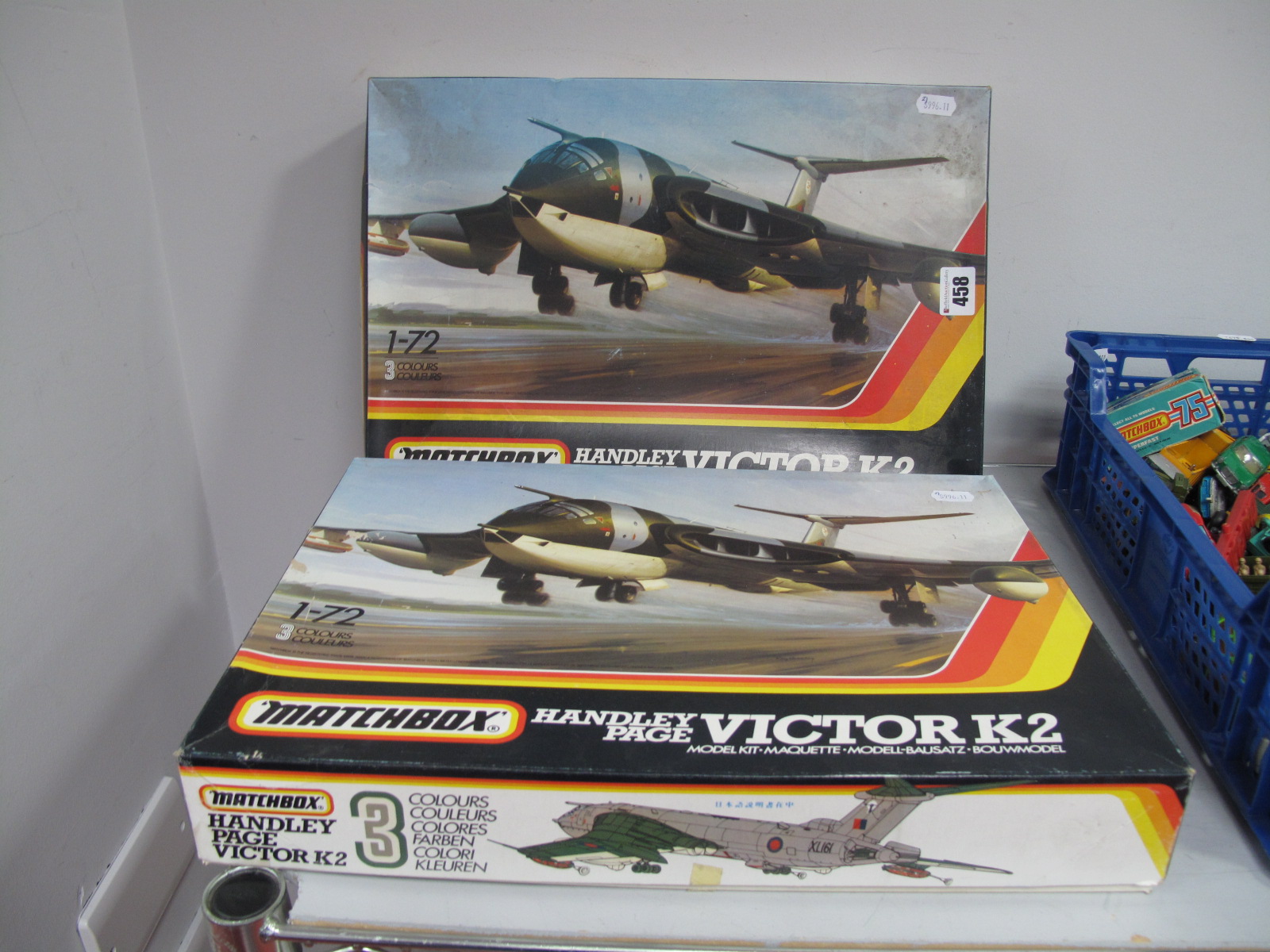 Two Matchbox 1:72nd Scale Handley Page Victor K-2 Plastic Model Military Aircraft Kits, kits